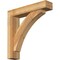 Ekena Millwork Thorton Block Rough Sawn Bracket w/ Offset Brace, Western Red Cedar, 6"W x 28"D x 28"H BKT0604X28X28THR05RWR - alternate 1